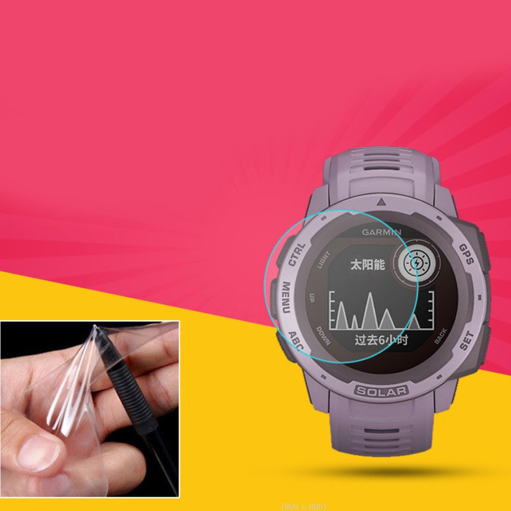 Garmin Instinct 2 Plastik  HD Skærmbeskytter - Gennemsigtig#serie_202