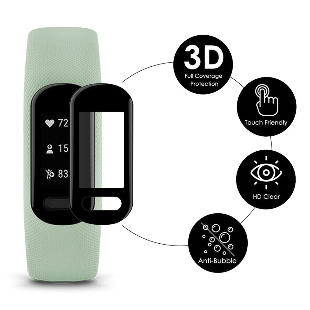 Garmin Vivosmart 5 Plastik  HD Skærmbeskytter - Gennemsigtig#serie_209