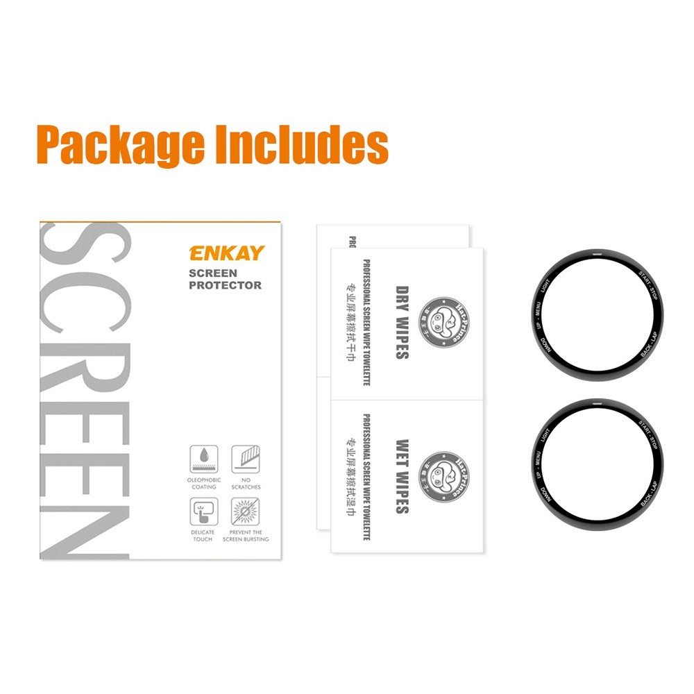 2stk Garmin Tactix 7 / Garmin Tactix 7 Pro Plastik  3D Kurvet Skærmbeskytter - Gennemsigtig#serie_207