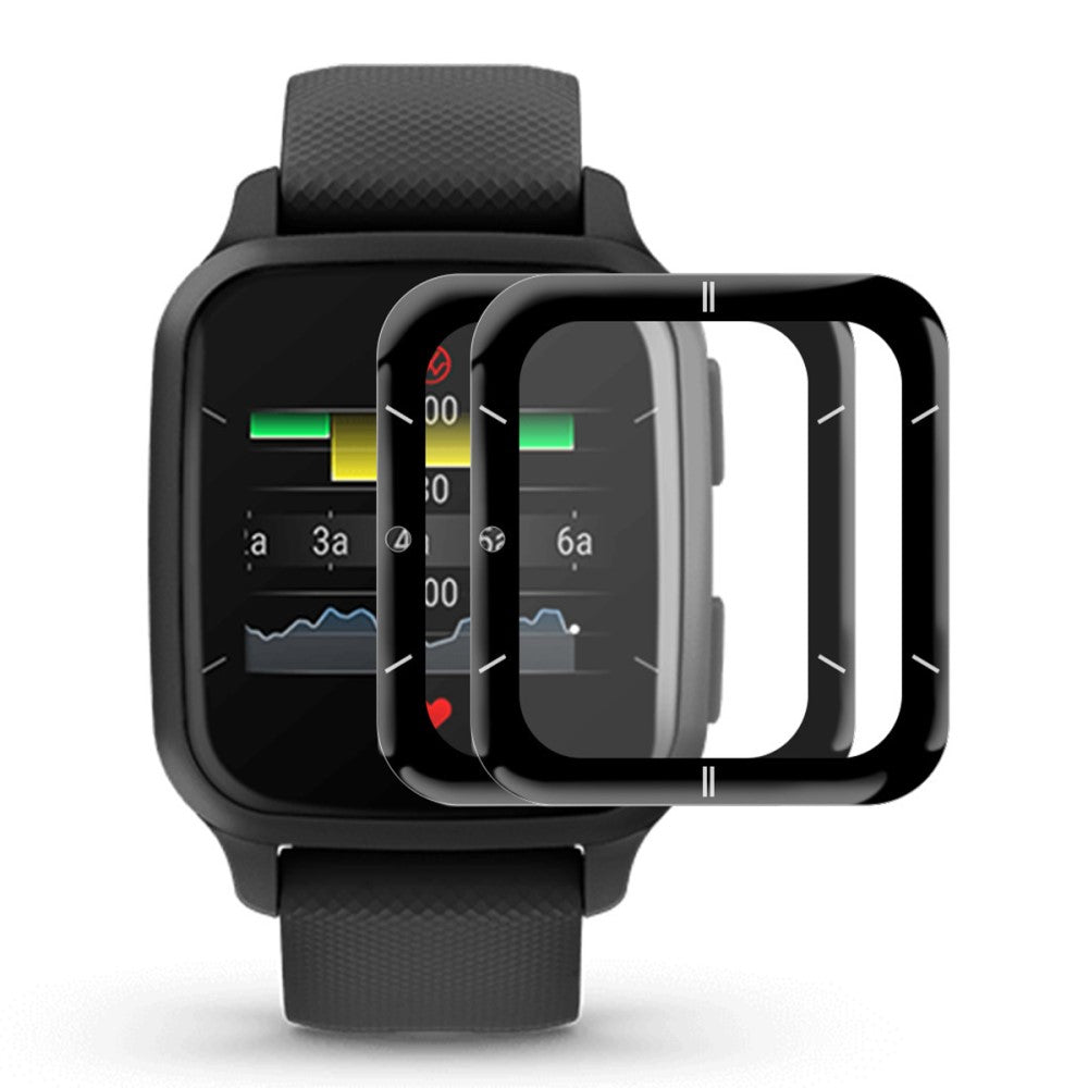 2stk Garmin Venu Sq 2 Plastik  HD Skærmbeskytter - Gennemsigtig#serie_263