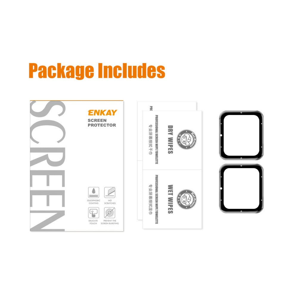 2stk Garmin Venu Sq 2 Plastik  HD Skærmbeskytter - Gennemsigtig#serie_264