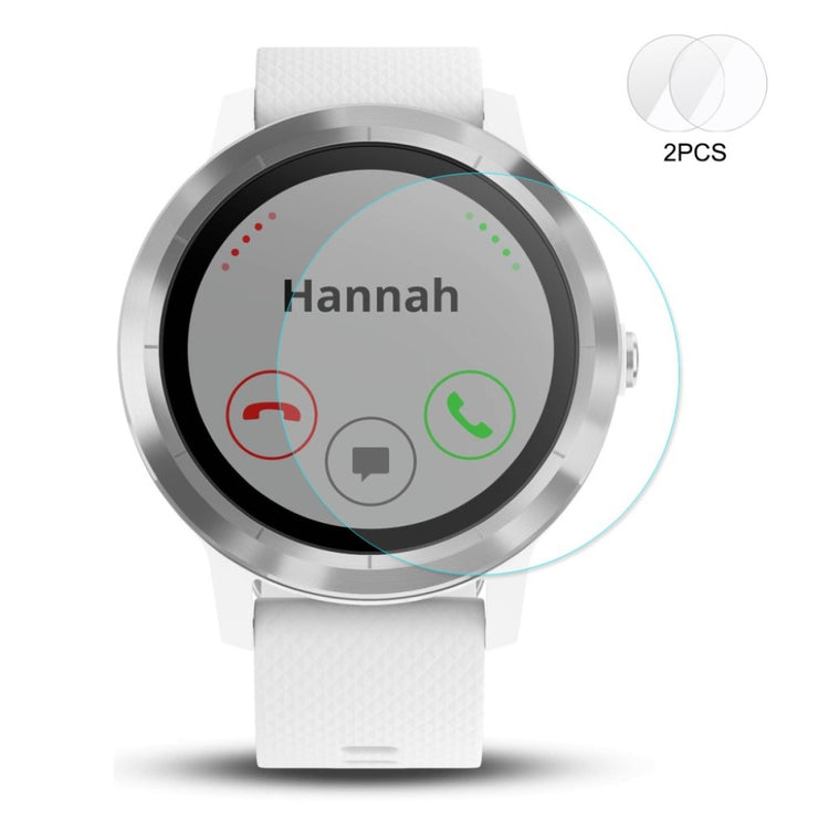 2stk Garmin Vivoactive 3 Hærdet Glas Skærmbeskytter - Gennemsigtig#serie_047