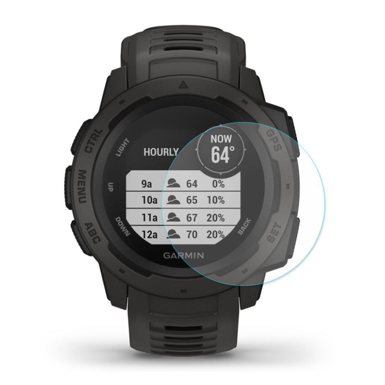 Garmin Instinct Hærdet Glas Skærmbeskytter - Gennemsigtig#serie_038