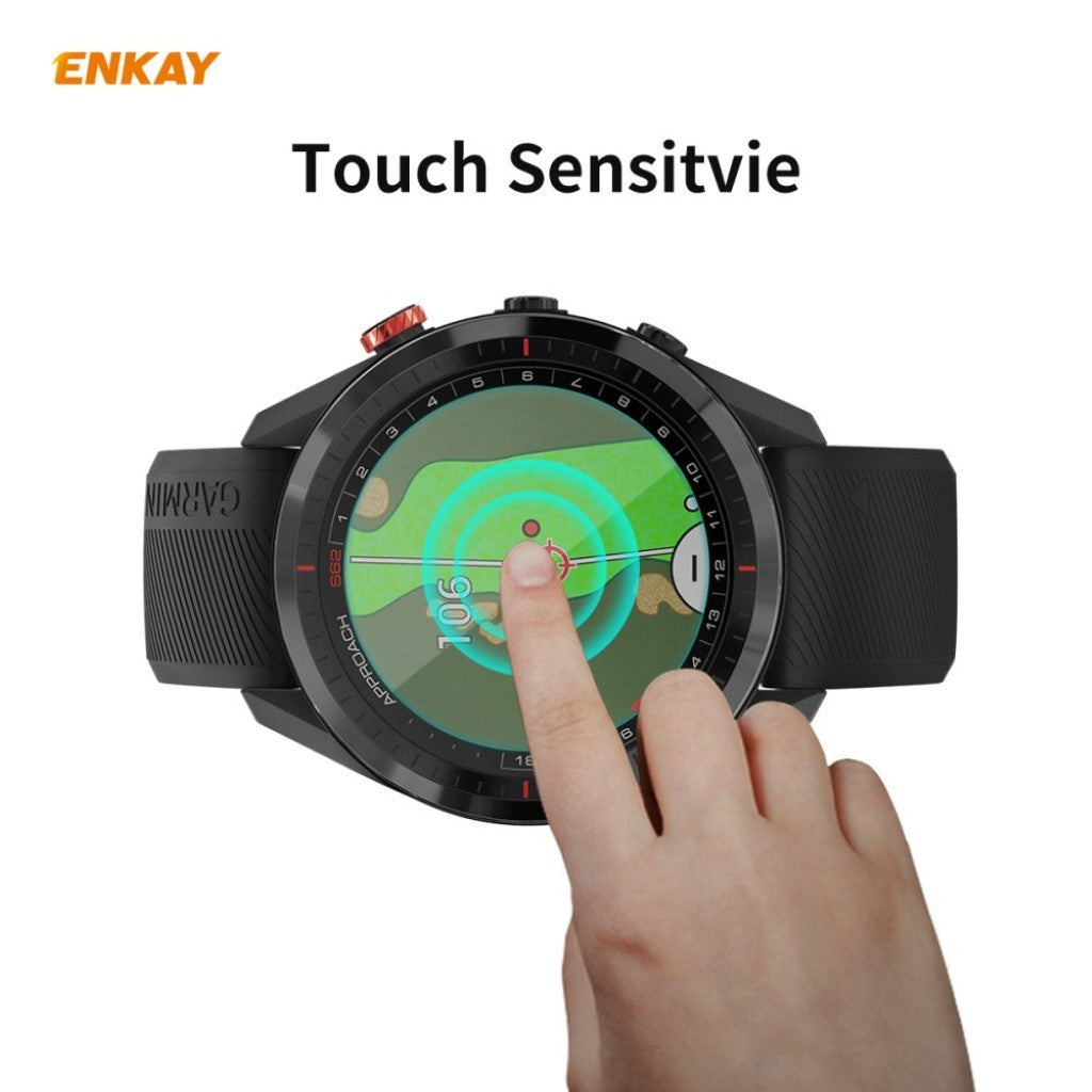 2stk Garmin Approach S62 Hærdet Glas Skærmbeskytter - Gennemsigtig#serie_062