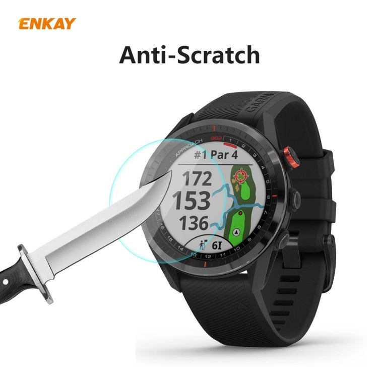 2stk Garmin Approach S62 Hærdet Glas Skærmbeskytter - Gennemsigtig#serie_062