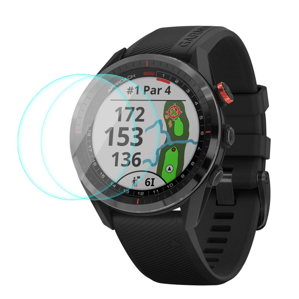 2stk Garmin Approach S62 Hærdet Glas Skærmbeskytter - Gennemsigtig#serie_062