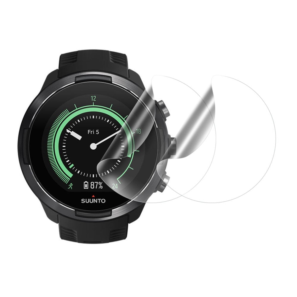 2stk Suunto 9 Baro Plastik Skærmbeskytter - Gennemsigtig#serie_3
