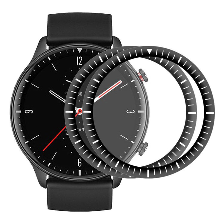 2stk Amazfit GTR 2 Plastik  3D Kurvet Skærmbeskytter - Gennemsigtig#serie_2