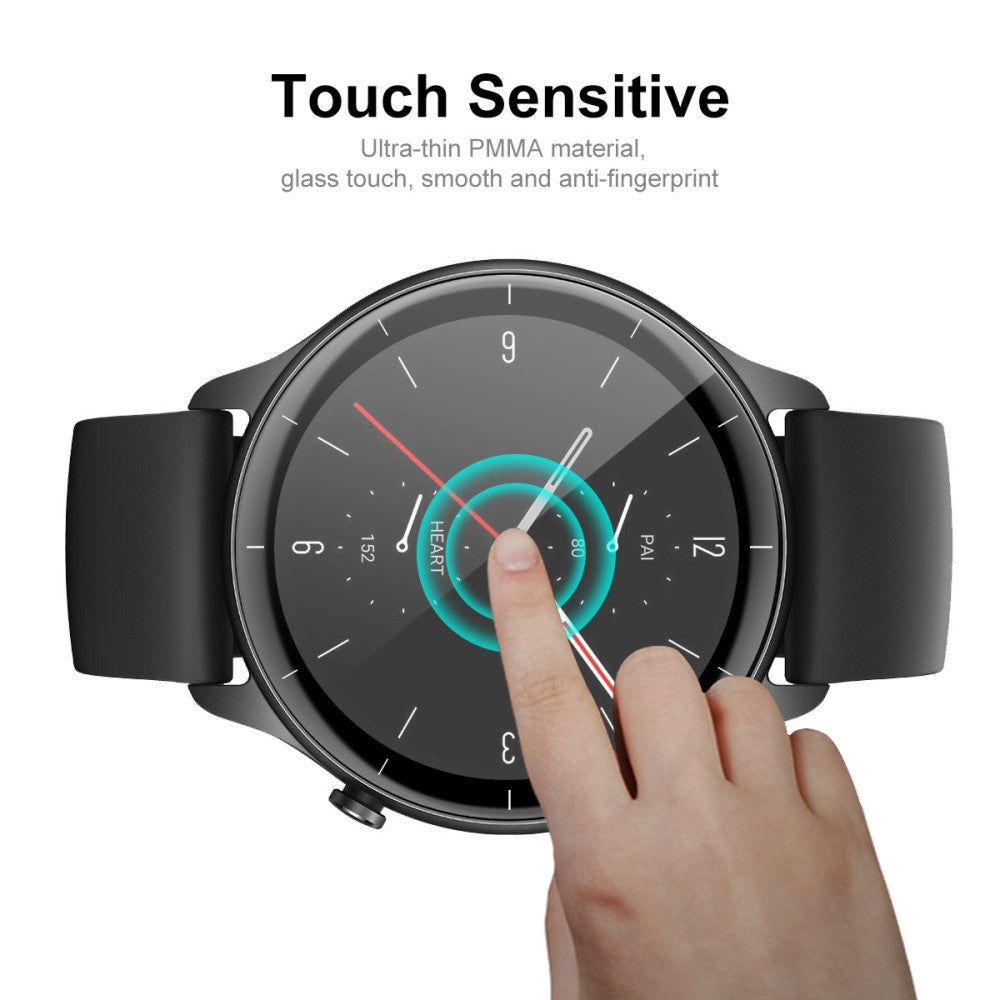 2stk Amazfit GTR 3 Plastik  3D Kurvet Skærmbeskytter - Gennemsigtig#serie_3