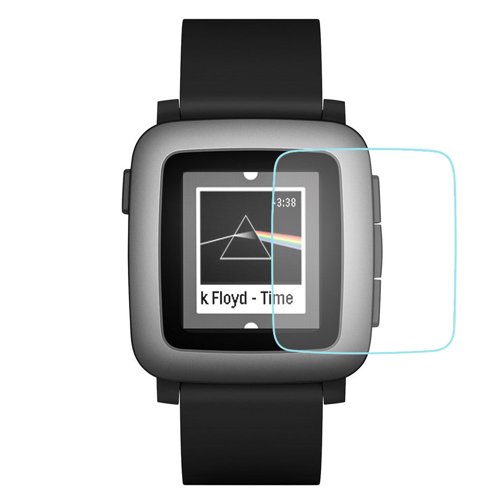 Pebble Time Silikone Skærmbeskytter - Gennemsigtig#serie_1