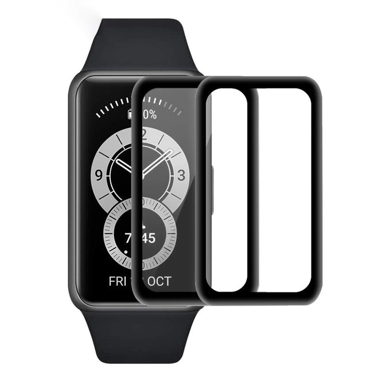 2stk Honor Band 6 Plastik  3D Kurvet Skærmbeskytter - Gennemsigtig#serie_3