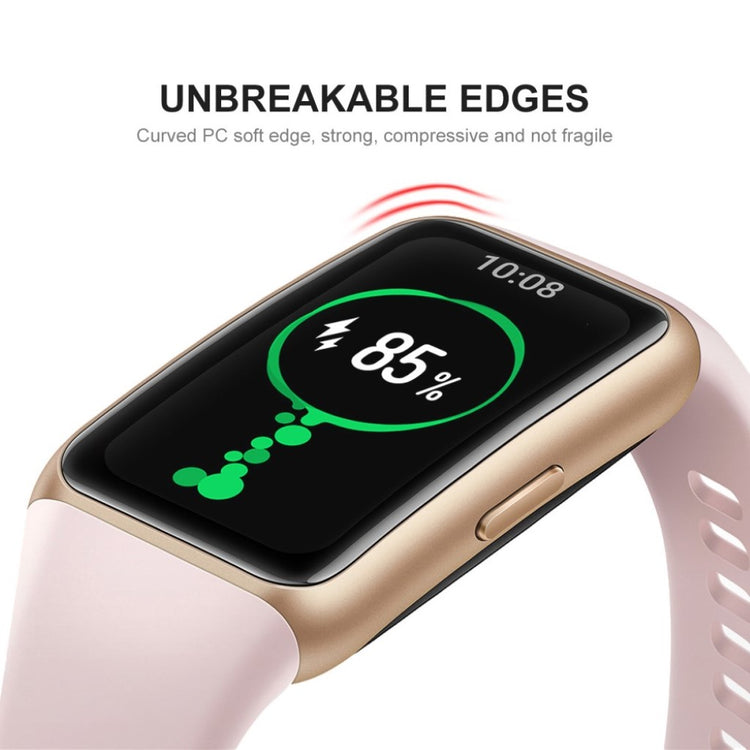 2stk Honor Band 6 Plastik  3D Kurvet Skærmbeskytter - Gennemsigtig#serie_3