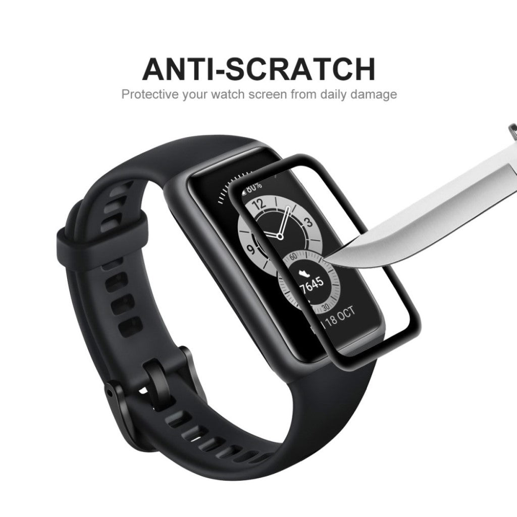 2stk Honor Band 6 Plastik  3D Kurvet Skærmbeskytter - Gennemsigtig#serie_3