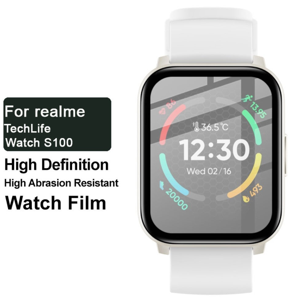 Realme TechLife Watch S100 Plastik Skærmbeskytter - Gennemsigtig#serie_2
