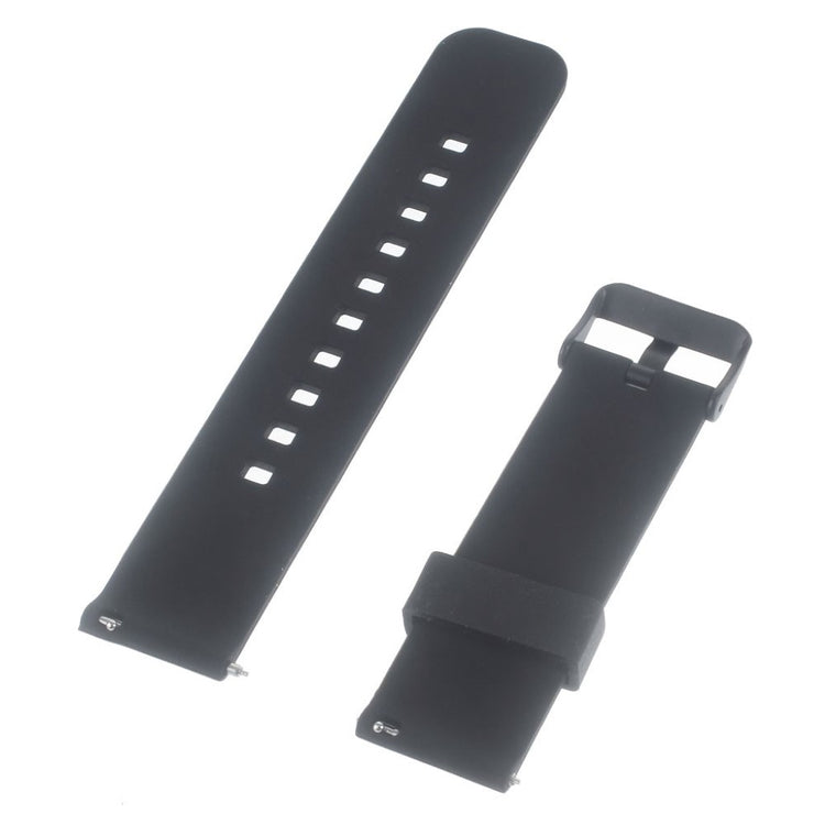 Mega fed 22mm Silikone Rem - Sort#serie_2