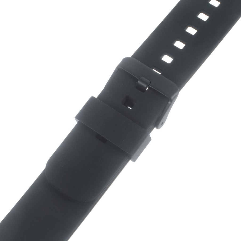 Mega fed 22mm Silikone Rem - Sort#serie_2