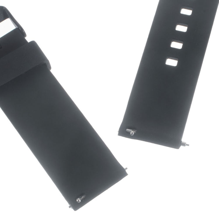 Mega fed 22mm Silikone Rem - Sort#serie_2