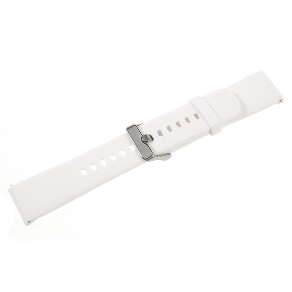 Helt vildt nydelig 20mm Silikone Rem - Hvid#serie_2