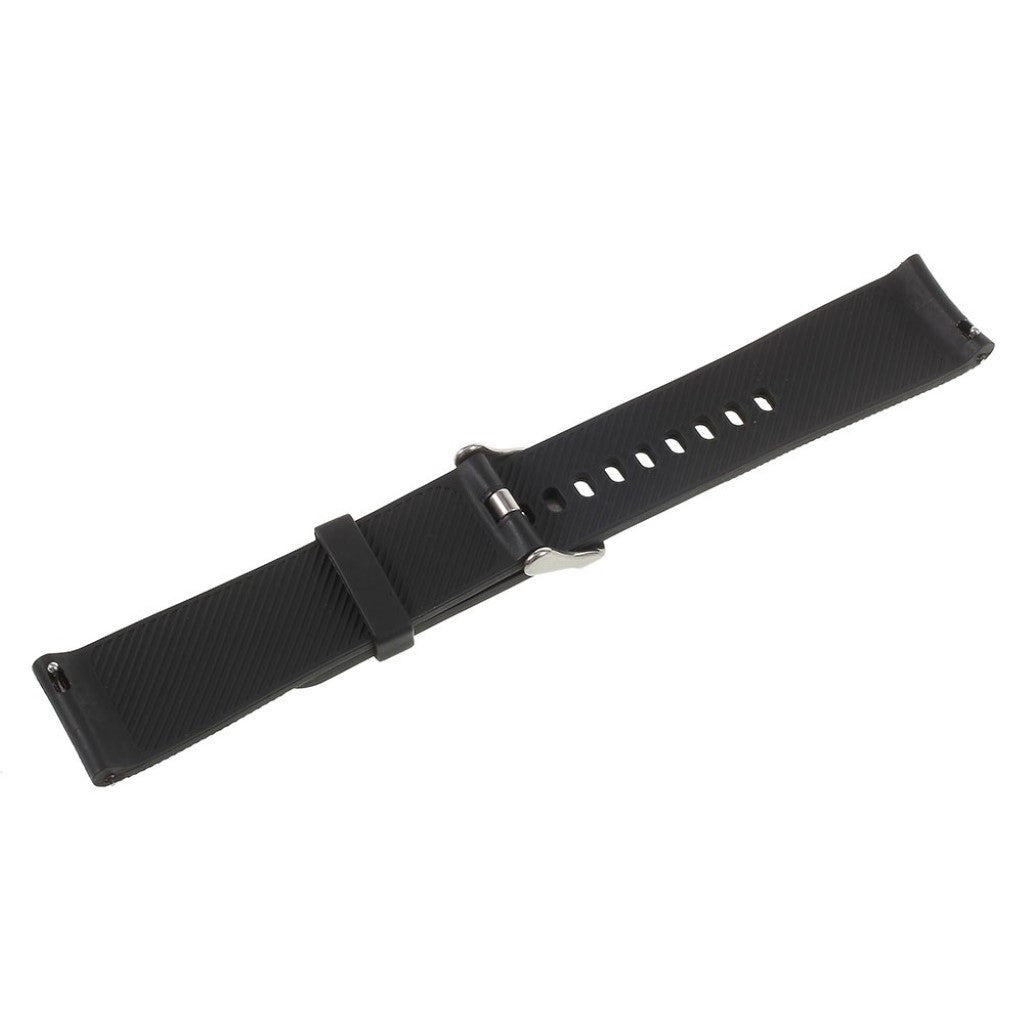 Helt vildt nydelig 20mm Silikone Rem - Sort#serie_3