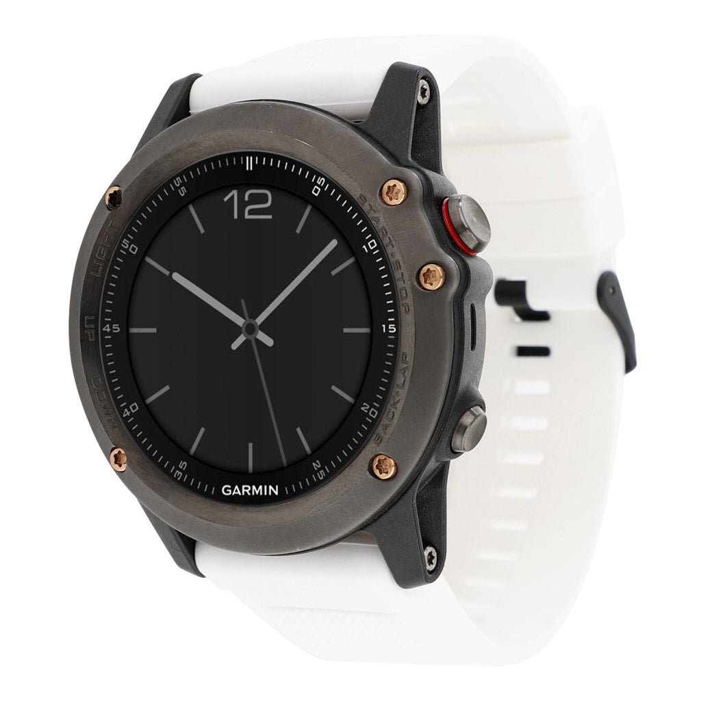 Garmin Fenix 3 / 3 HR / 5X silicone watch band - White#serie_2