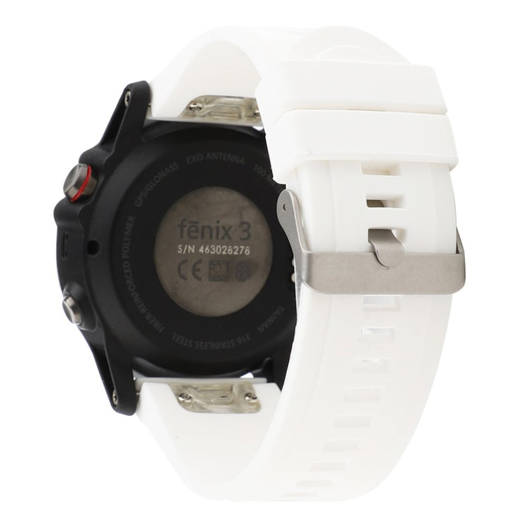 Helt vildt skøn Garmin Fenix 5 Silikone Rem - Hvid#serie_2