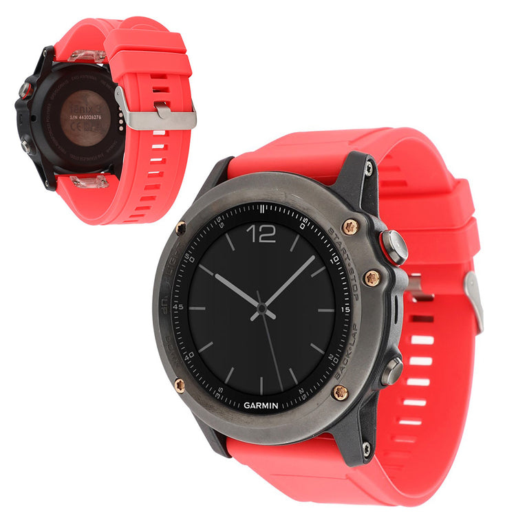 Garmin Fenix 5 / 5 Plus / Forerunner 935 22mm silicone watch band - Red#serie_3