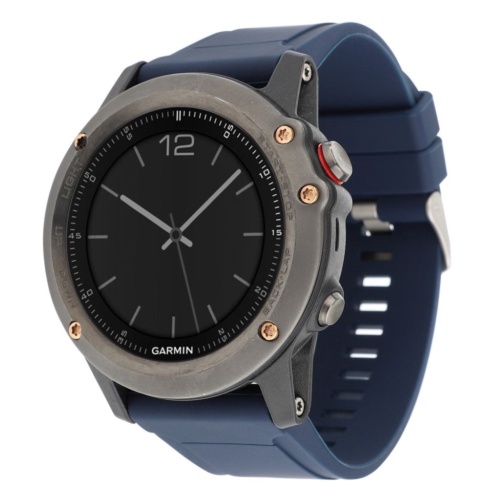 Helt vildt skøn Garmin Fenix 5 Silikone Rem - Blå#serie_5