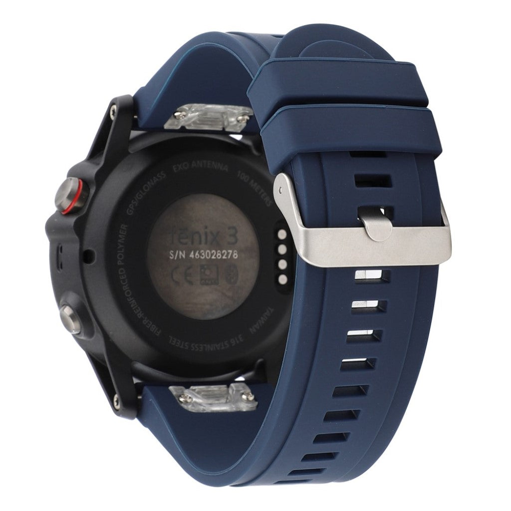 Helt vildt skøn Garmin Fenix 5 Silikone Rem - Blå#serie_5