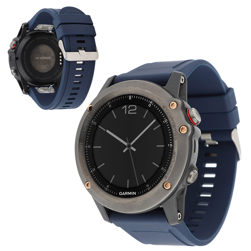 Garmin Fenix 5 / 5 Plus / Forerunner 935 22mm silicone watch band - Blue#serie_5