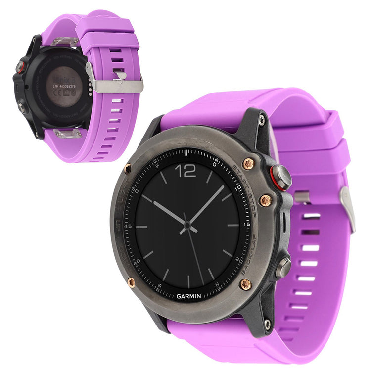 Garmin Fenix 5 / 5 Plus / Forerunner 935 22mm silicone watch band - Purple#serie_6