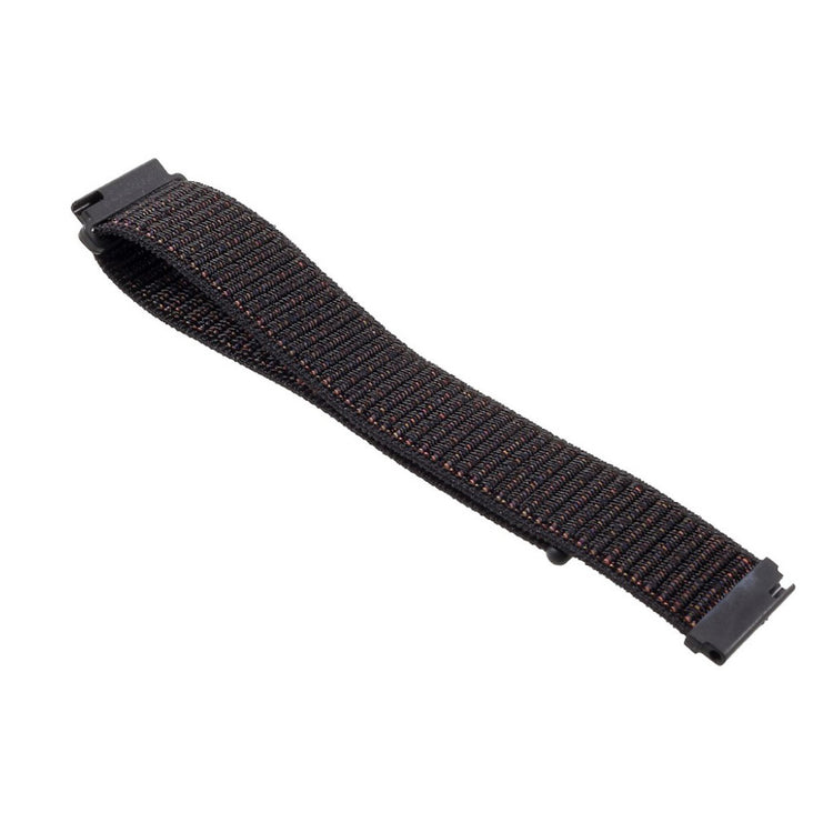 Universal velcro nylon watch band - Black#serie_2