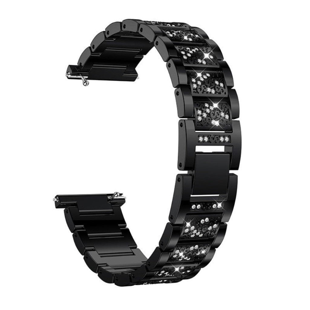 Super slidstærk Universal Metal og Rhinsten Rem - Sort#serie_1