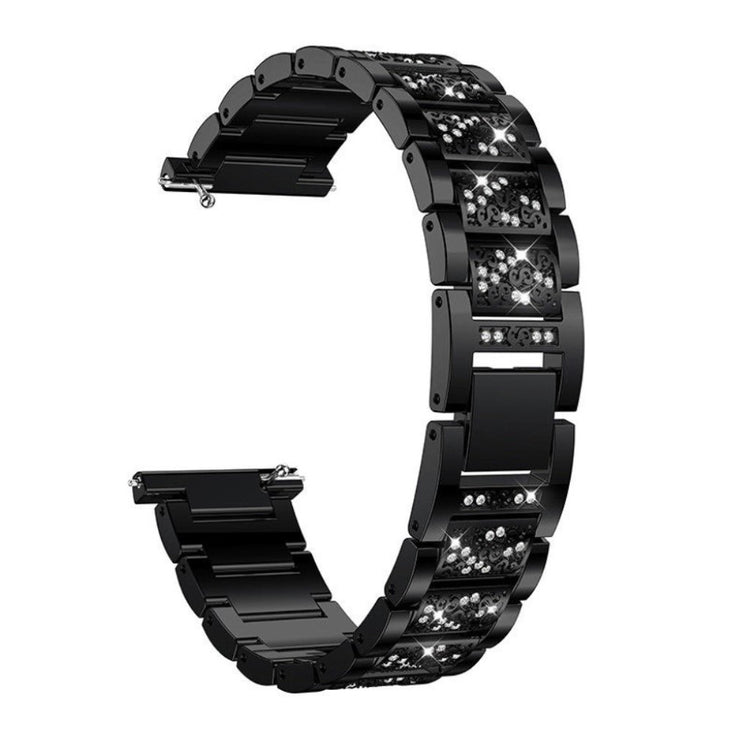 Super slidstærk Universal Metal og Rhinsten Rem - Sort#serie_1