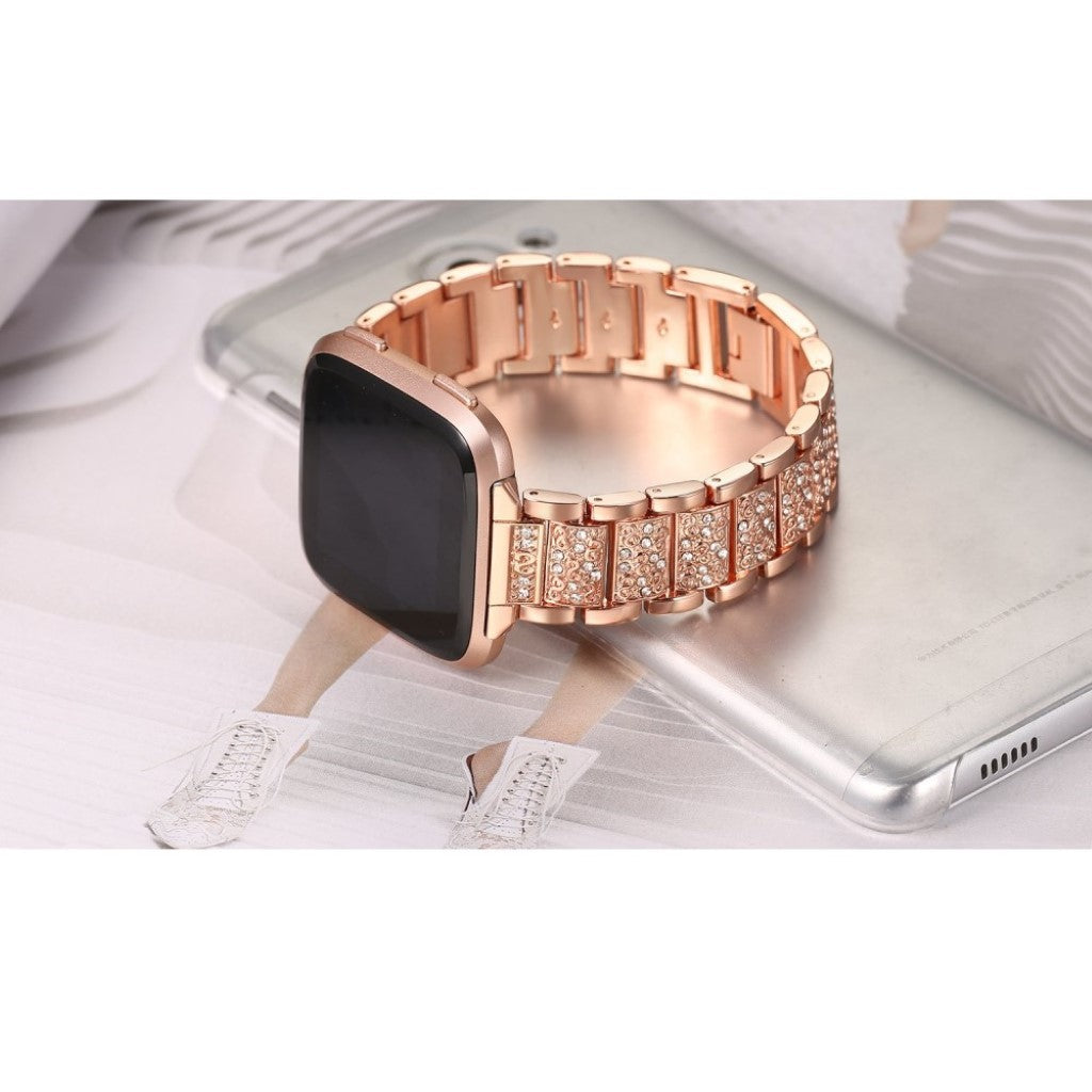 Super slidstærk Universal Metal og Rhinsten Rem - Pink#serie_3