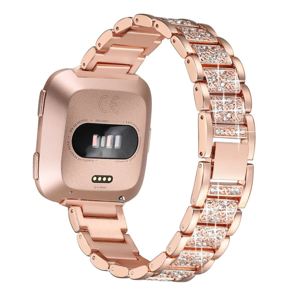 Super slidstærk Universal Metal og Rhinsten Rem - Pink#serie_3