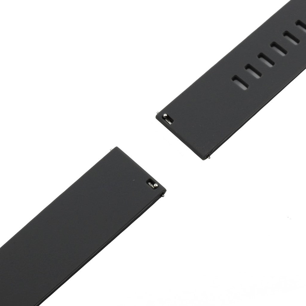Rigtigt cool 22mm Silikone Rem - Sort#serie_1