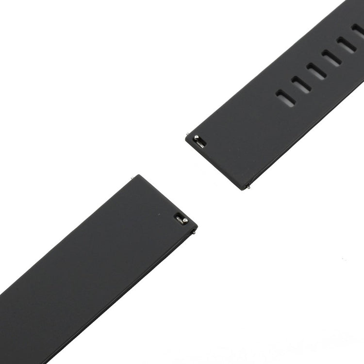 Rigtigt cool 22mm Silikone Rem - Sort#serie_1