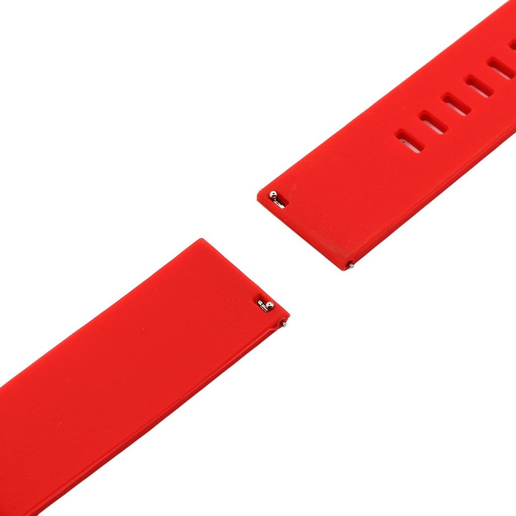 Rigtigt cool 22mm Silikone Rem - Rød#serie_3