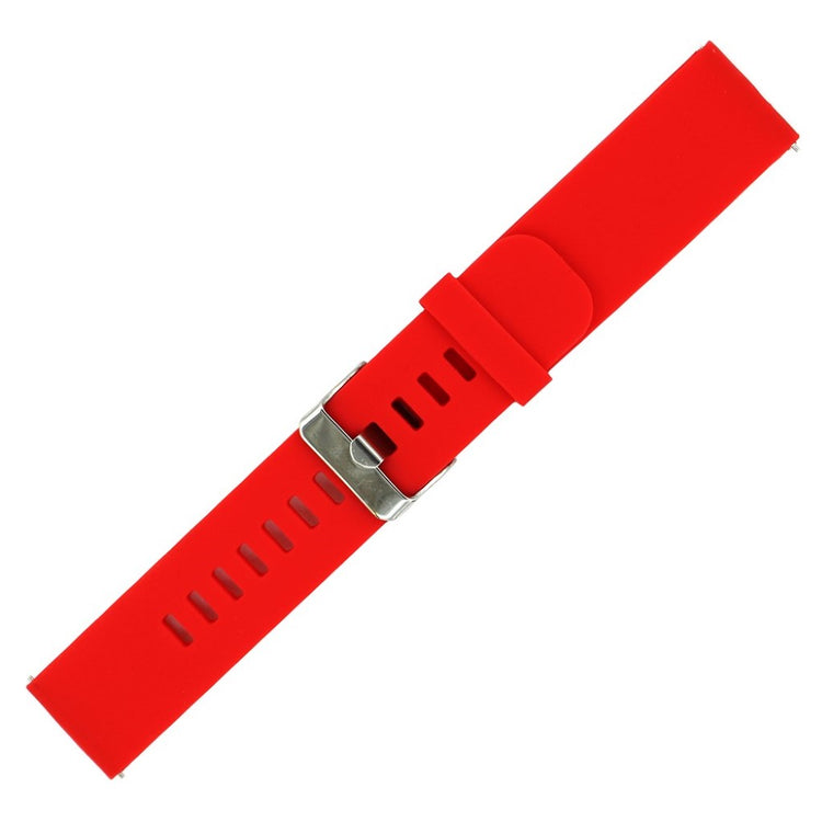 Rigtigt cool 22mm Silikone Rem - Rød#serie_3