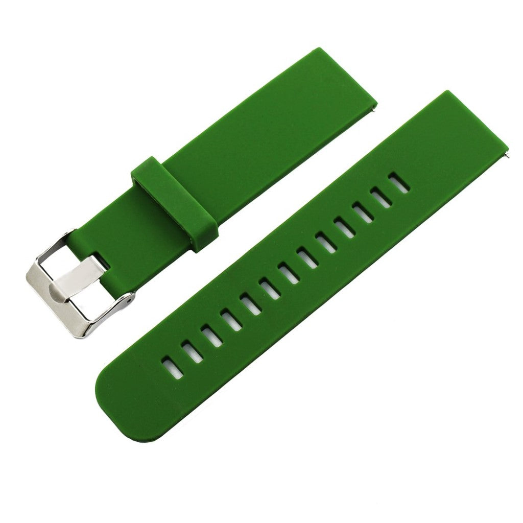 Rigtigt cool 22mm Silikone Rem - Grøn#serie_4