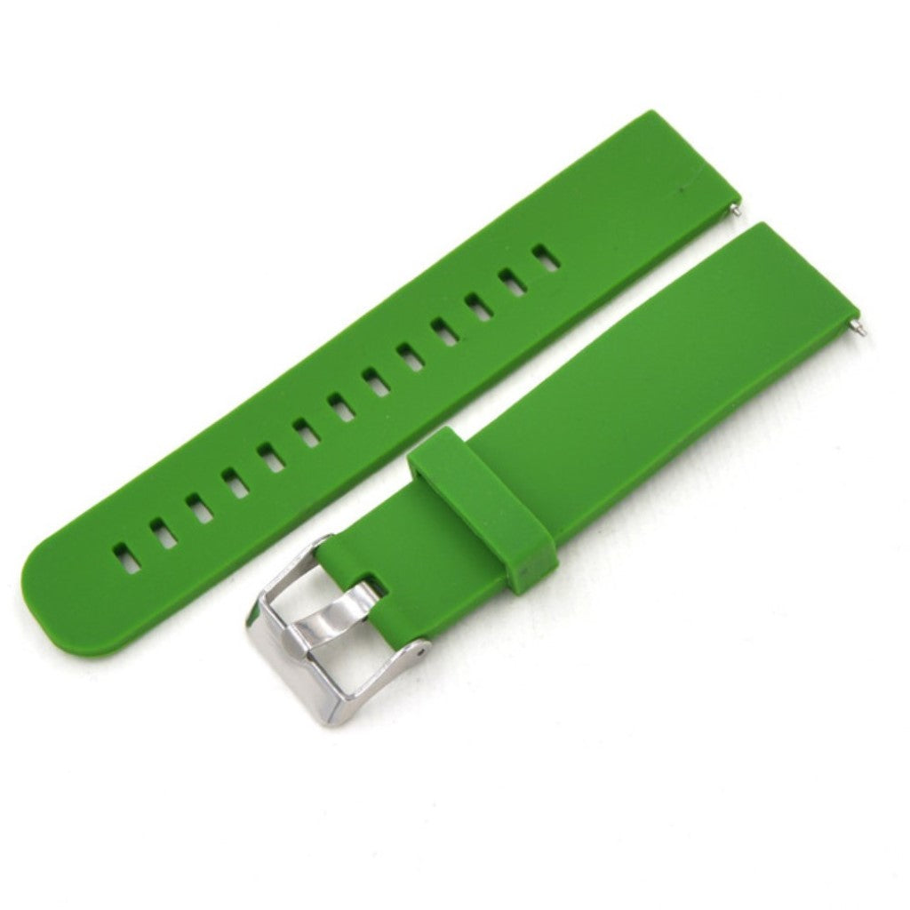 Rigtigt cool 22mm Silikone Rem - Grøn#serie_4