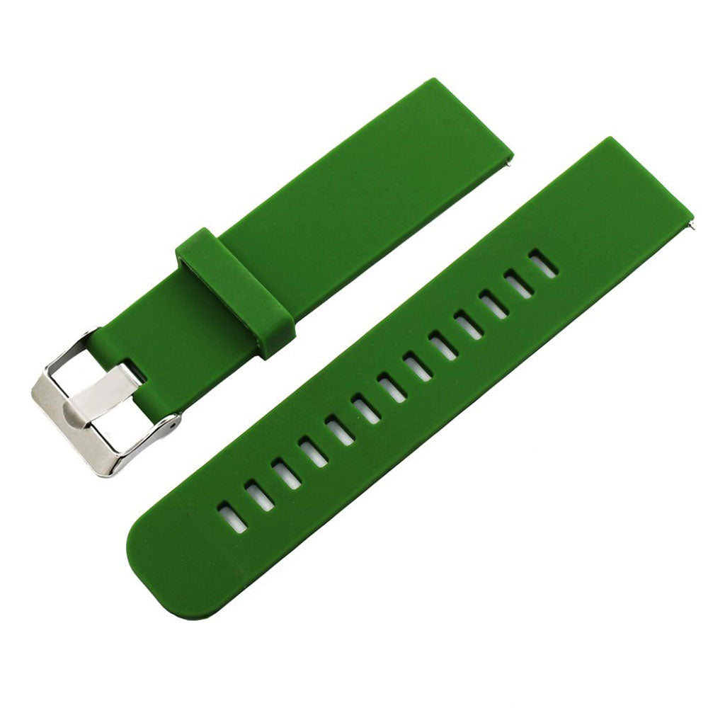 Rigtigt cool 22mm Silikone Rem - Grøn#serie_4