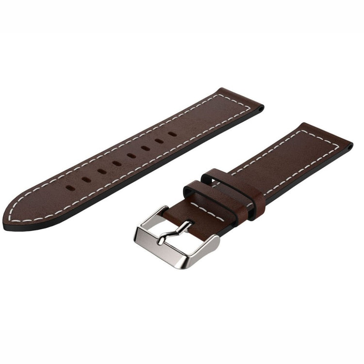 Vildt kønt 22mm Ægte læder Rem - Brun#serie_3