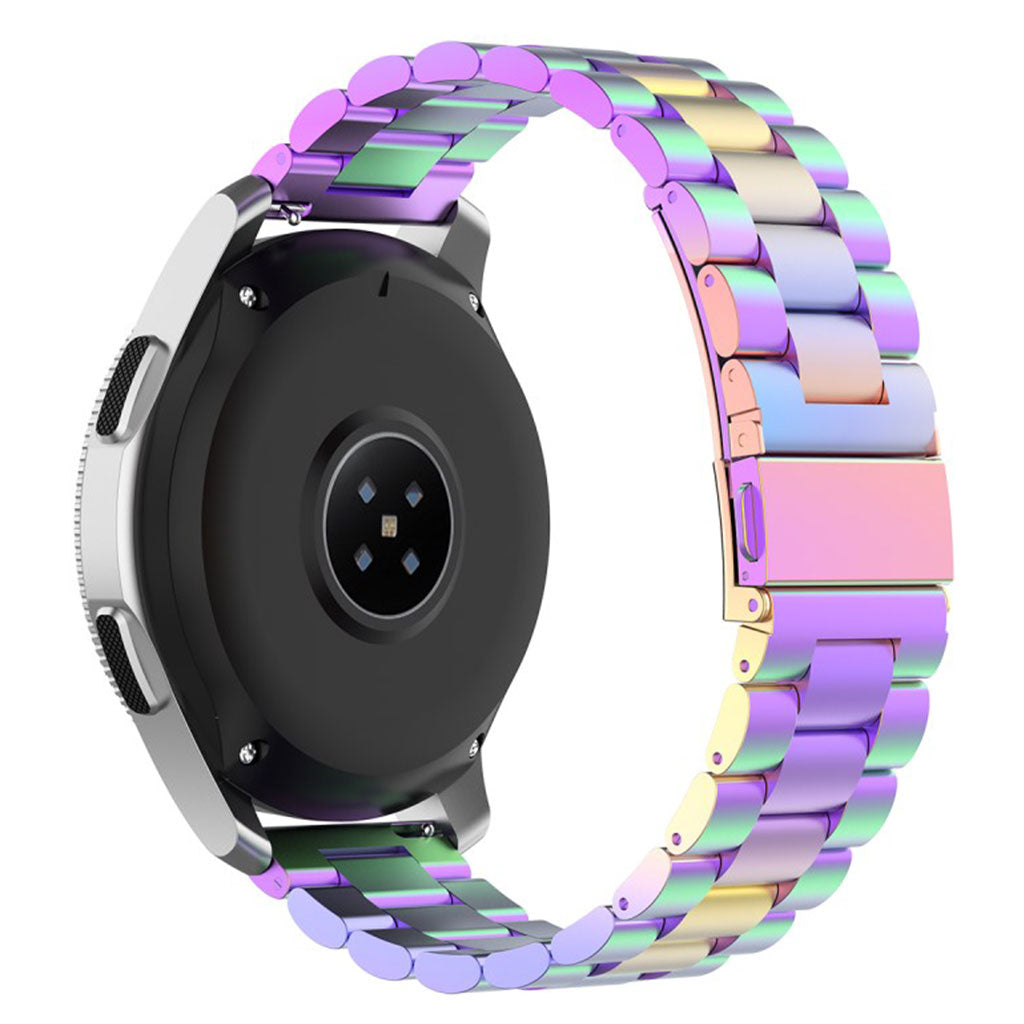 Huaweu Watch GT / Samsung Galaxy Watch (46mm) stainless steel watch band - Purple#serie_5