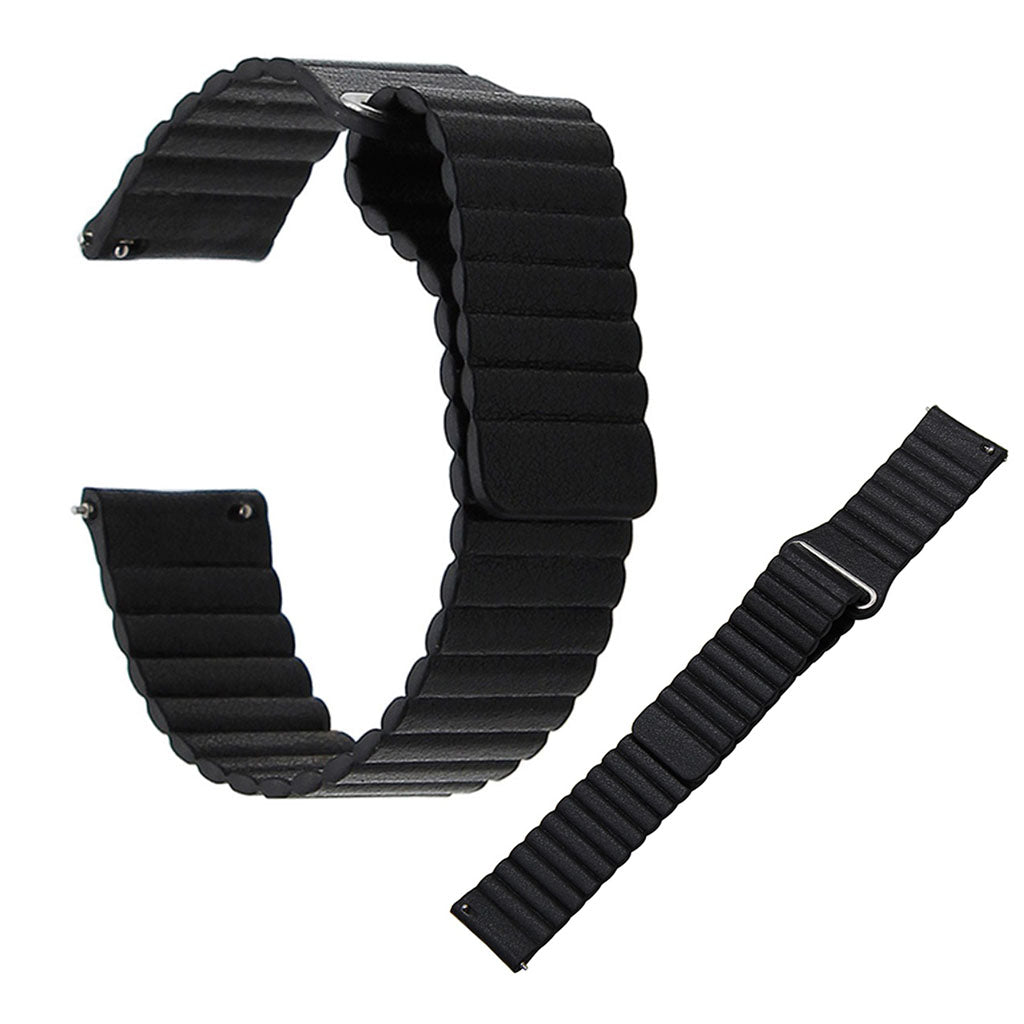 Samsung Gear S3 Classic / Frontier / Huawei Watch GT / genuine leather watch band - Black#serie_1