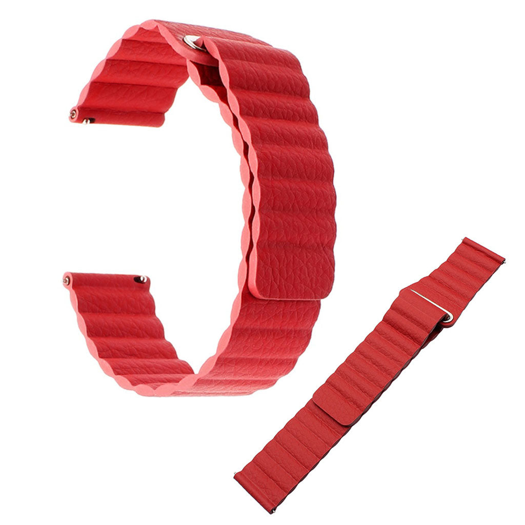 Samsung Gear S3 Classic / Frontier / Huawei Watch GT / genuine leather watch band - Red#serie_3