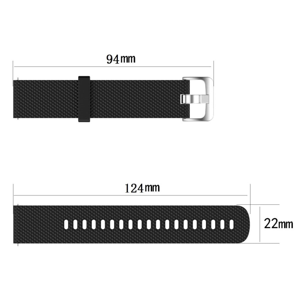 Vildt godt Universal Silikone Rem - Sort#serie_1