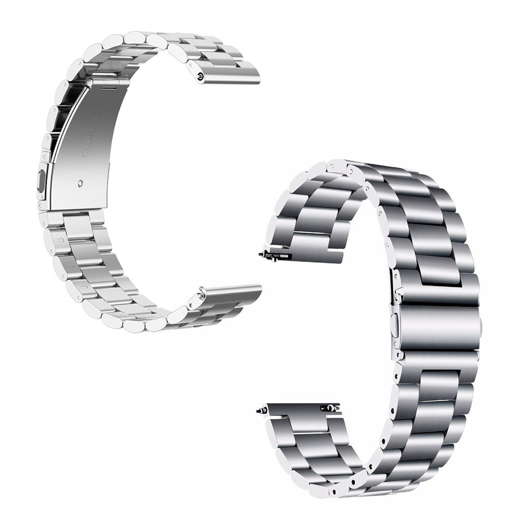 Ticwatch / Samsung Gear S3 Classic / Huawei Watch GT stainless steel watch band - Silver#serie_4