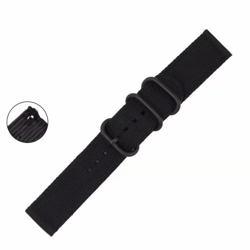 Helt vildt komfortabel Universal Nylon Rem - Sort#serie_1