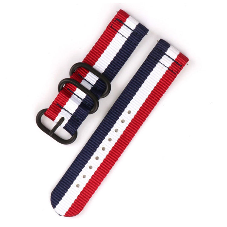 Samsung Galaxy Watch (46mm) / Huawei Watch GT nylon watch band - Red / White / Blue#serie_3